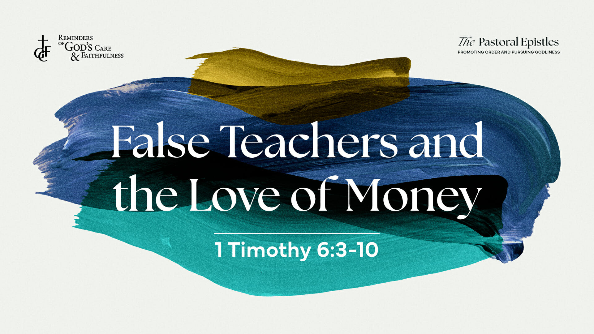 False Teachers And The Love Of Money Greenhills Christian Fellowship